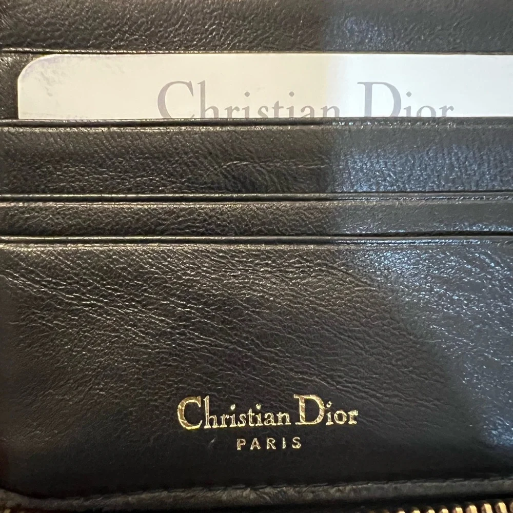 💯 Dior Cannage Leather Wallet